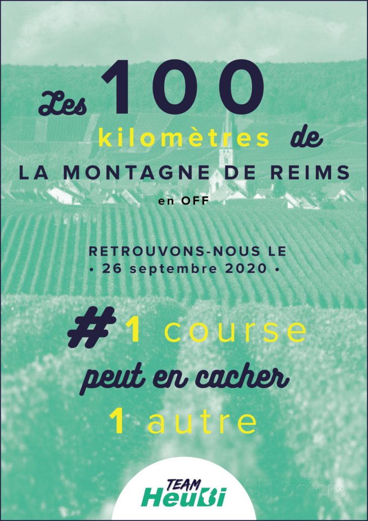 L'affiche du 100km de ma Montagne de Reims 2020